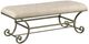 American Drew® Savona Beige/Vintage Gold Bed Bench-0