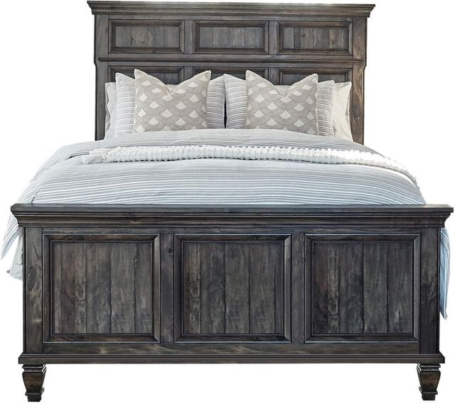 Coaster® Avenue 4-Piece Weathered Burnished Brown Queen Bedroom Set-1
