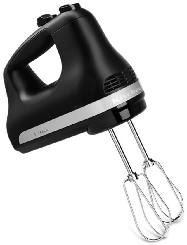 KitchenAid® Ultra Power™ Black Matte Hand Mixer-0