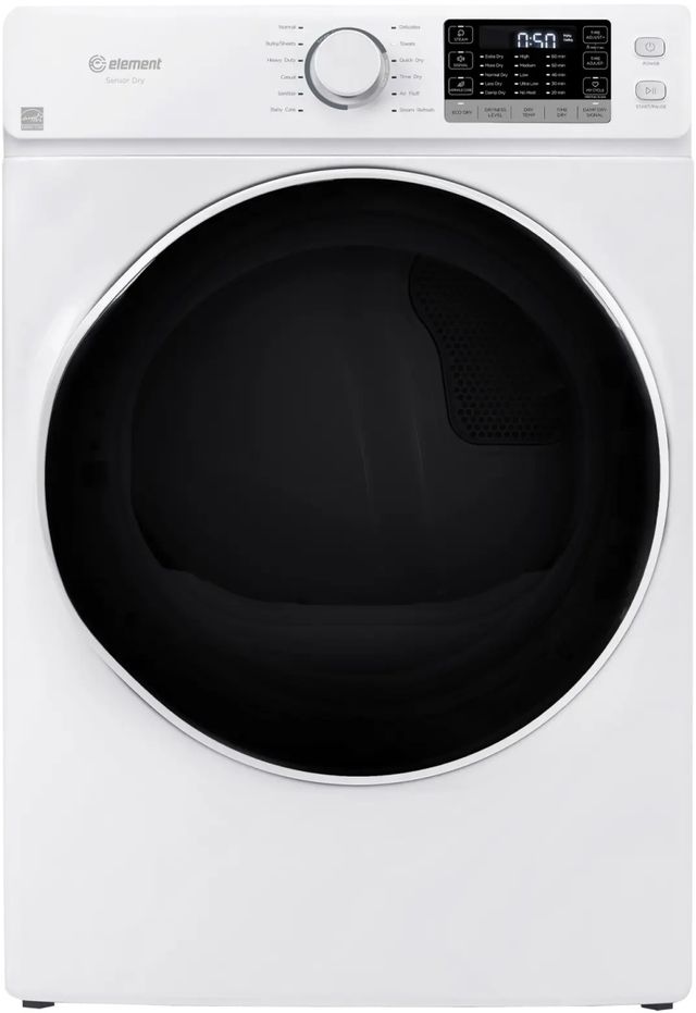 Element® 8 Cu. Ft. White Front Load Gas Dryer -0