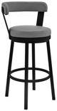 Armen Living Bryant Gray 26" Swivel Counter Stool-0