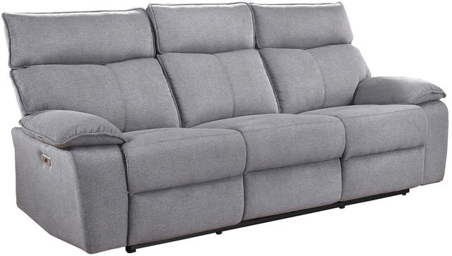 Mazin Furniture Casper Grey Power Double Reclining Sofa-0