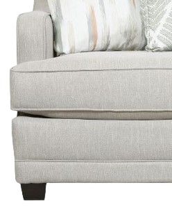 Fusion Furniture Charlotte Cremini Gray 87" Sofa-1