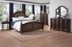 American Woodcrafters Rodanthe Cherry Brunette Queen Woven Panel Bed-1