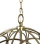 YHD Satin Brass 6-Light Chandelier-5