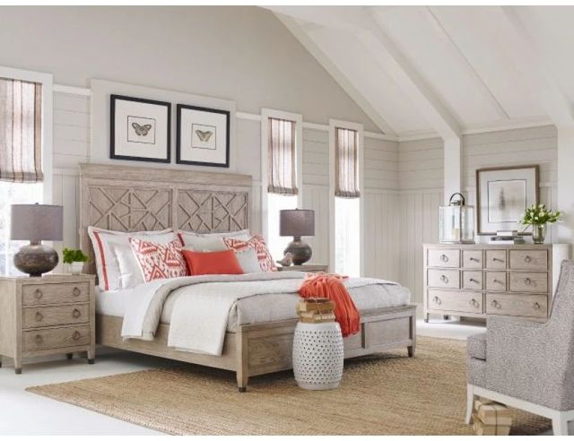American Drew® Vista Altamonte Soft Gray Queen Panel Bed-1