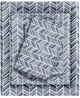 Olliix by Madison Park Essentials Navy Twin Chevron Microfiber Printed Sheet-0