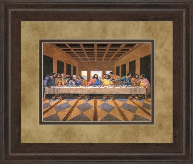 Classy Art Last Supper African American Framed Print Wall Art-1