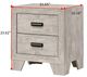 Crown Mark Millie White Nightstand-2