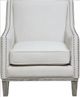 Elements International Augusta Otto Snow Chair-0