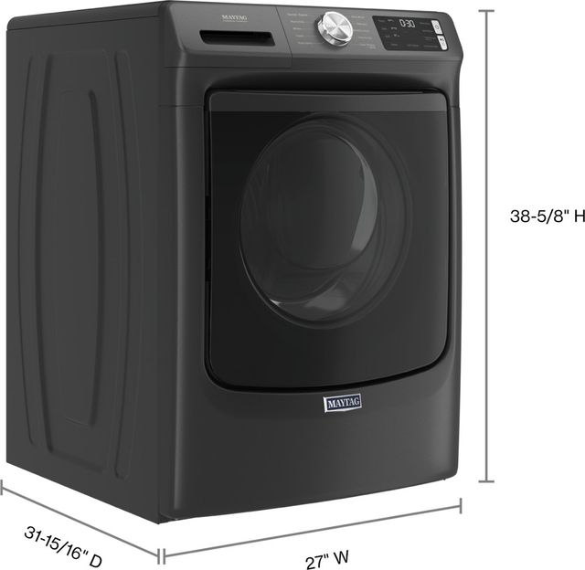Maytag® 5.2 Cu. Ft. Volcano Black Front Load Washer-6