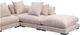 Moe’s Home Collection Tumble Dream 5-Piece Cappuccino L-Shaped Modular Sectional and Ottoman-4