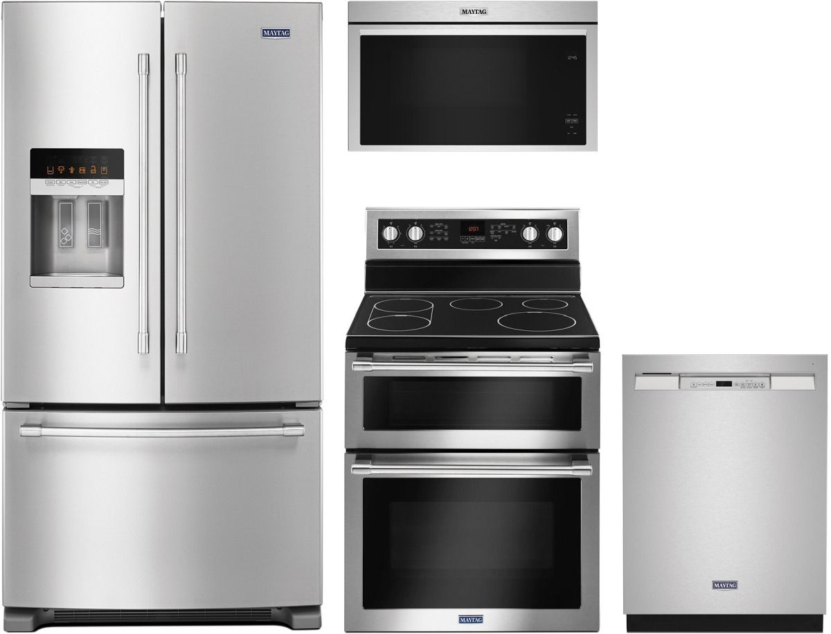 Maytag® 4 Piece Fingerprint Resistant Stainless Steel Kitchen Package