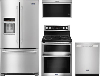 Maytag 4 Piece Fingerprint Resistant Stainless Steel Kitchen Package