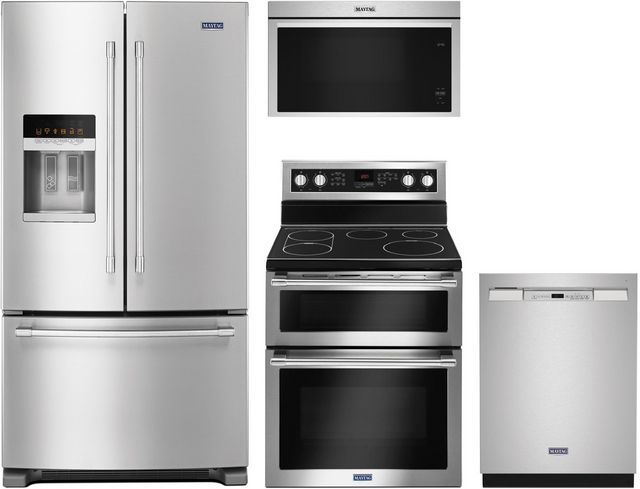 Maytag® 4 Piece Fingerprint Resistant Stainless Steel Kitchen Package