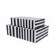 A & B Home 2-Piece Black/White Lidded Box Set-0