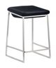 Zuo® Lids Dark Gray Set of 2 Counter Stool-0