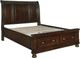 Millennium® by Ashley® Porter Rustic Brown Queen Sleigh Storage Bed-1