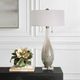 Uttermost® Cardoni Bronze/Gloss White Glass Table Lamp-2