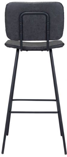 Zuo® Modern Boston 2-Piece Vintage Black Bar Chairs-3