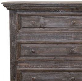 Million Dollar Rustic Barnwood Dark Brown Claudia Chest-1