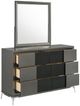 New Classic® Home Furnishings Nocturne Slate Dresser and Mirror Set-3