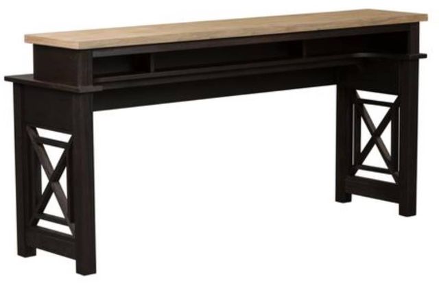 Liberty Furniture Heatherbrook 4-Piece Ash/Charcoal Console Set-2