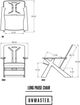 Unwasted® Long Pause Black Plastic Outdoor Accent Chair-4