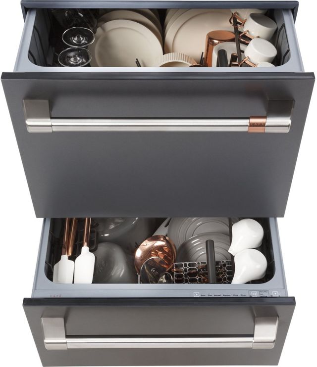 Café™ 24" Matte Black Built-In Drawer Dishwasher-2