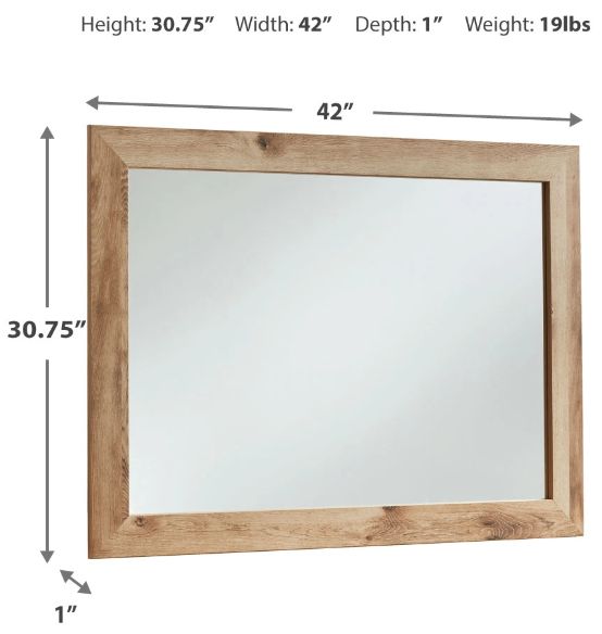 Signature Design by Ashley® Hyanna Tan Bedroom Mirror-2