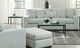 American Wholesale Furniture Cloud Silver Ottoman-1