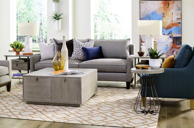 Hammary® Creston Palmer Natural Gray Square Coffee Table-1