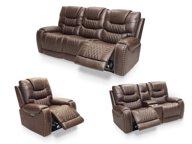 Gazelle Power Headrest Sofa and Loveseat, Recliner Free!-1