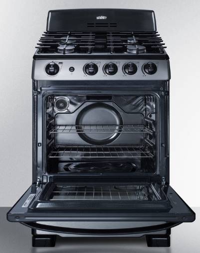 Summit RGH24RSS Gas Range & Hood