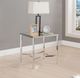 ACME Furniture Petunia Mirrored End Table with Chrome Base-1