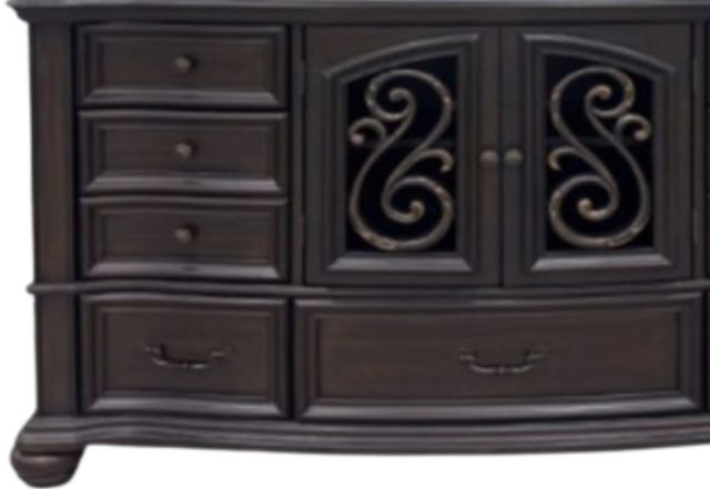 Elements International Brunswick Mahogany Dresser-1
