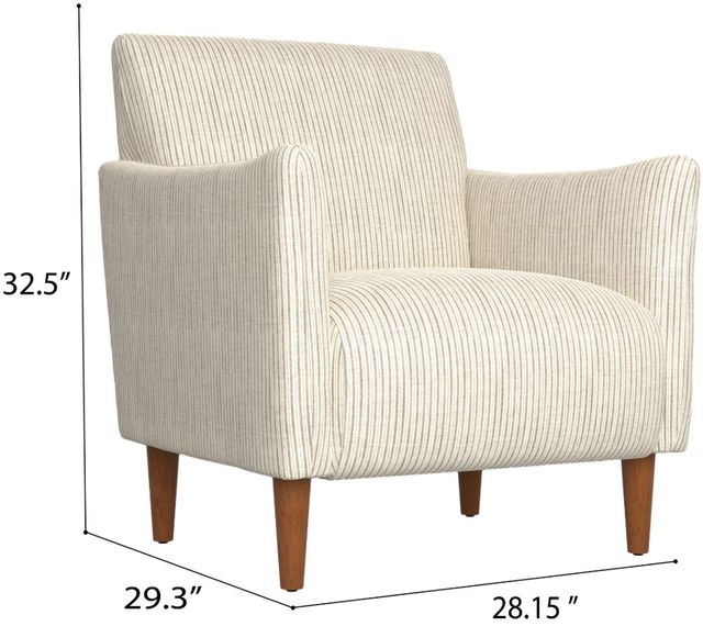 Emerald Home Letty Ash Stripe Accent Chair-2
