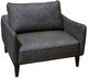 Porter International Designs Asher Charcoal Chair and a Half-3