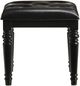 New Classic® Home Furnishings Valentino Black Dressing Table Stool-1