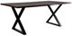 Porter International Designs Manzanita Midnight Dining Table with Black X Base-0