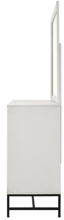 Coaster® Sonora White 6-drawer Dresser with Mirror-3