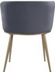 Meridian Furniture Skylar Grey-Gold Velvet Dining Chair-4