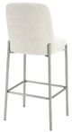 Modus Furniture Crossroads 2.0 Dion Brushed Nickel/Natural Light Upholstered Bar Stool-3