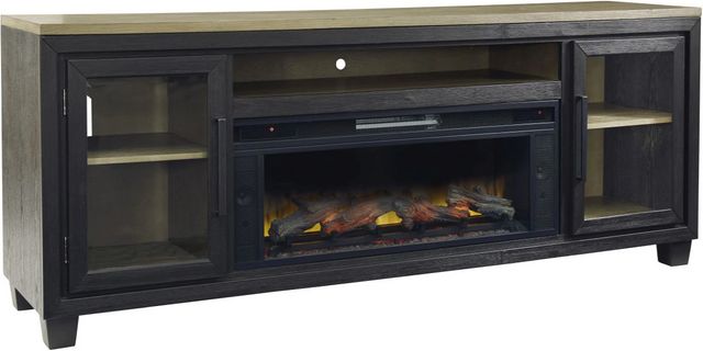 Foyland TV Stand - Black/Brown