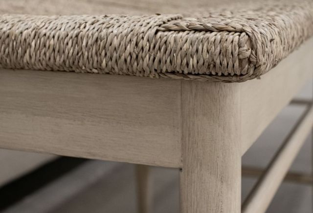 Riverside Furniture Laguna Drift Rush Seat Dining Bench-3