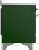 Ilve® Majestic III 48" Emerald Green Pro Style Induction Range with Triple Glass Door and Chrome Trim-4