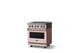 Viking® 5 Series 30" Blush Pro Style Induction Range with Polished Chrome Trim-2
