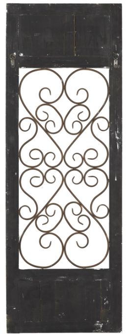 Deco Marche Scroll Window Brown Wall Art Panel-2