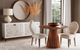 Bassett Mirror Farrah 2-Piece Porcelain White Dining Chair-4