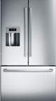 Bosch® 800 Series 25 Cu. Ft. Standard Depth French Door Refrigerator-Stainless Steel-0